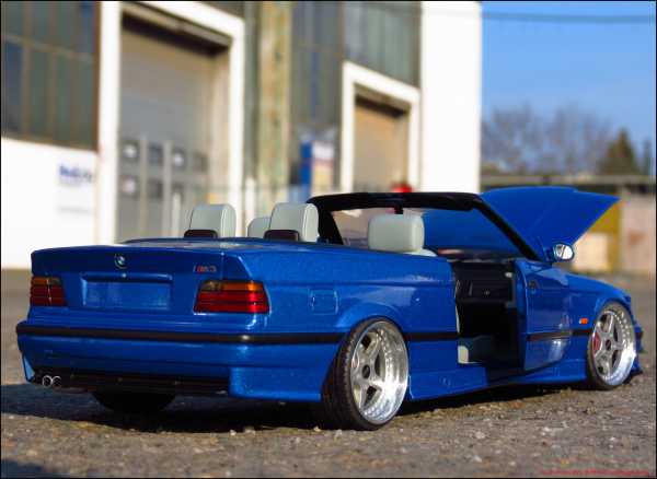 1:18 BMW E36 M3 Cabrio Estorilblau (RAR)
